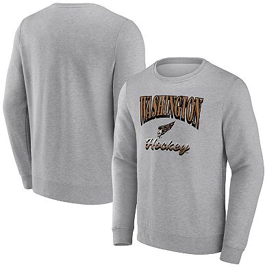 Men's Fanatics Branded Heather Gray Washington Capitals Special Edition 2.0 Pullover Sweatshirt