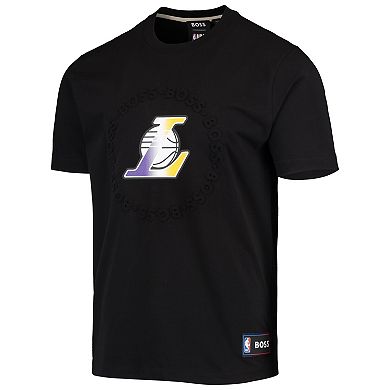 Men's NBA x Hugo Boss Black Los Angeles Lakers Basket T-Shirt