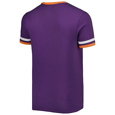 Men's '47 Purple Clemson Tigers Otis Ringer T-Shirt