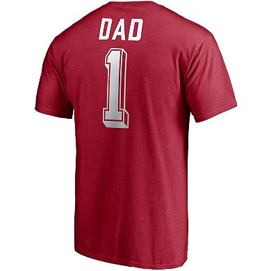 Men's Fanatics Branded Crimson Oklahoma Sooners Team #1 Dad T-Shirt