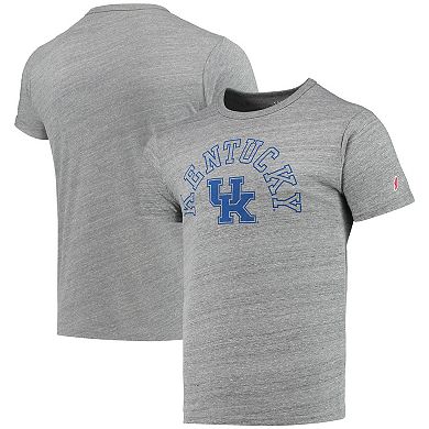 Men's League Collegiate Wear Heathered Gray Kentucky Wildcats Tide Seal Nuevo Victory Falls Tri-Blend T-Shirt