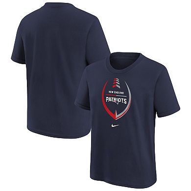 Girls Preschool Nike Navy New England Patriots Icon T-Shirt