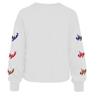 Women's '47 White Washington Wizards 2021/22 City Edition Call Up Parkway Long Sleeve T-Shirt