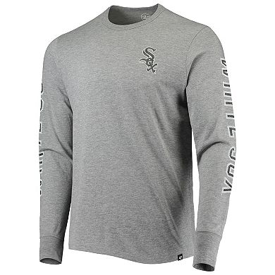 Men's '47 Heathered Gray Chicago White Sox Team Long Sleeve T-Shirt