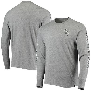 Men's '47 Heathered Gray Chicago White Sox Team Long Sleeve T-Shirt