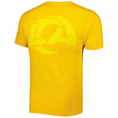 Men's '47 Gold Los Angeles Rams Fast Track Tonal Highlight T-Shirt
