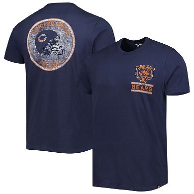 Men's '47 Navy Chicago Bears Open Field Franklin T-Shirt