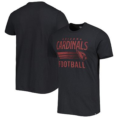 Men's '47 Black Arizona Cardinals Wordmark Rider Franklin T-Shirt