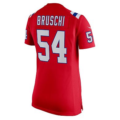 Women's Nike Tedy Bruschi Red New England Patriots Retired Game Jersey