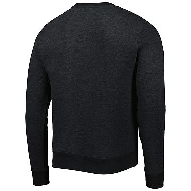 Men's '47 Heathered Black Carolina Panthers Bypass Tribeca Pullover Sweatshirt