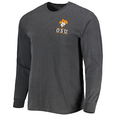 Men's Black Oklahoma State Cowboys Circle Campus Scene Long Sleeve T-Shirt