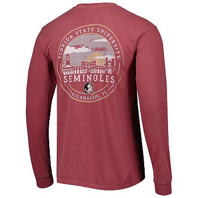 Men's Garnet Florida State Seminoles Circle Campus Scene Long Sleeve T-Shirt