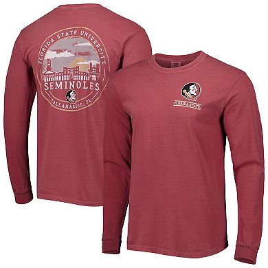 Men's Garnet Florida State Seminoles Circle Campus Scene Long Sleeve T-Shirt