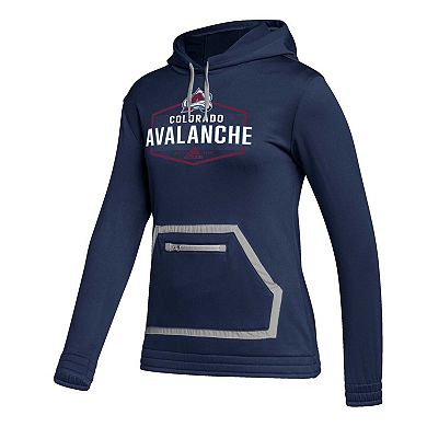 Women's adidas Navy Colorado Avalanche Team Issue Pullover Hoodie