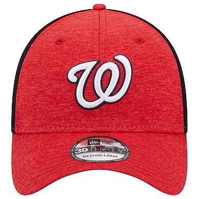 Men's New Era Red Washington Nationals Shadow Neo 39THIRTY Flex Hat