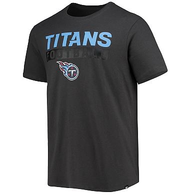 Men's '47 Charcoal Tennessee Titans Dark Ops Super Rival T-Shirt