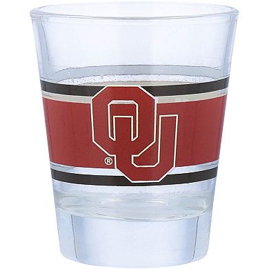 Oklahoma Sooners 2oz. Stripe Shot Glass