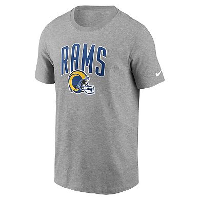 Men's Nike Heathered Gray Los Angeles Rams Team Athletic T-Shirt