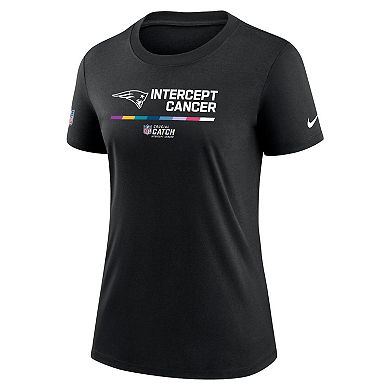 Women's Nike Black New England Patriots 2022 NFL Crucial Catch Performance T-Shirt