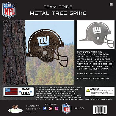 New York Giants Metal Garden Art Helmet Spike