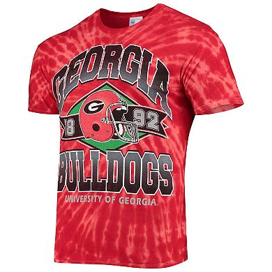 Men's '47 Red Georgia Bulldogs Brickhouse Vintage Tubular Tie-Dye T-Shirt