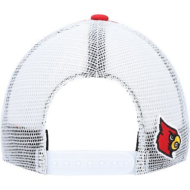 Men's adidas Red Louisville Cardinals Foam Trucker Snapback Hat