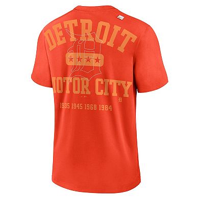 Men's Nike Orange Detroit Tigers Statement Game Over T-Shirt
