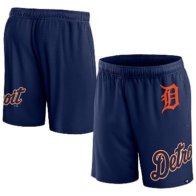 Men's Fanatics Branded  Navy Detroit Tigers Clincher Mesh Shorts