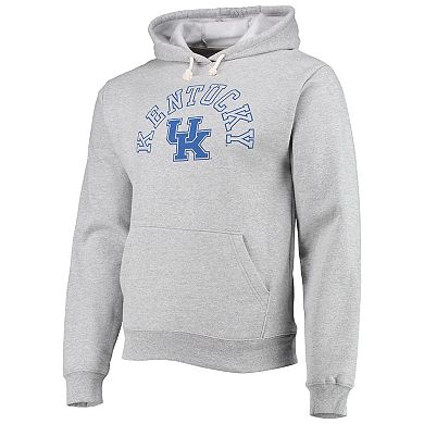 Men's League Collegiate Wear Heathered Gray Kentucky Wildcats Seal Neuvo Essential Fleece Pullover Hoodie