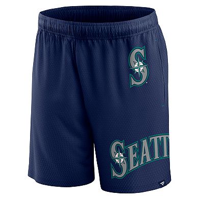 Men's Fanatics Branded  Navy Seattle Mariners Clincher Mesh Shorts