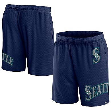 Men's Fanatics Branded  Navy Seattle Mariners Clincher Mesh Shorts