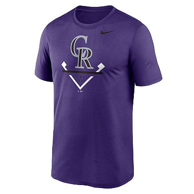 Men's Nike Purple Colorado Rockies Icon Legend Performance T-Shirt