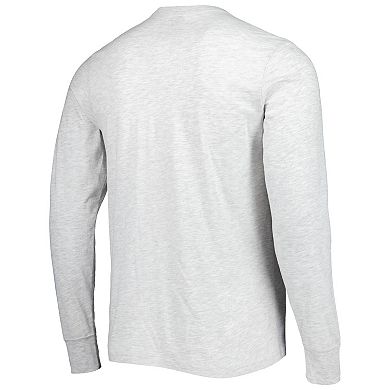 Men's '47 Heathered Gray Houston Texans Dozer Franklin Long Sleeve T-Shirt