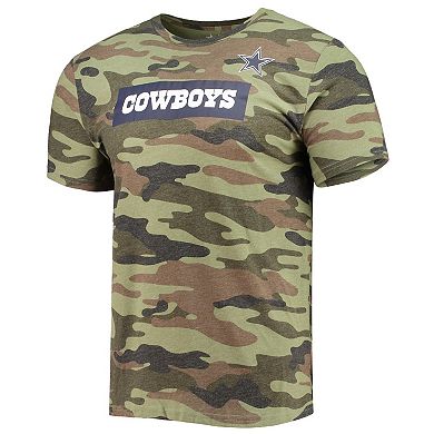 Men's Jaylon Smith Camo Dallas Cowboys Caudron Name & Number T-Shirt