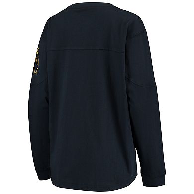Women's Pressbox Navy Notre Dame Fighting Irish Edith Long Sleeve T-Shirt