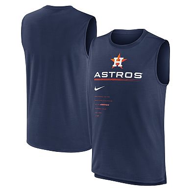 Men's Nike Navy Houston Astros Exceed Performance Tank Top