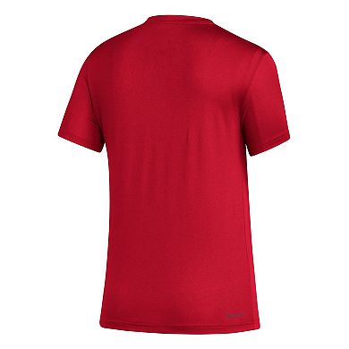 Women's adidas Red New England Revolution AEROREADY Club Icon T-Shirt