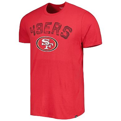 Men's '47 Scarlet San Francisco 49ers All Arch Franklin T-Shirt