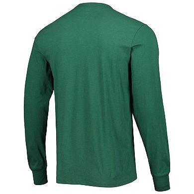 Men's '47 Green Green Bay Packers Brand Wide Out Franklin Long Sleeve T-Shirt