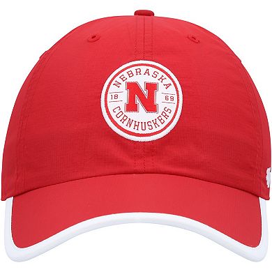 Men's '47  Scarlet Nebraska Huskers Microburst Clean Up Adjustable Hat