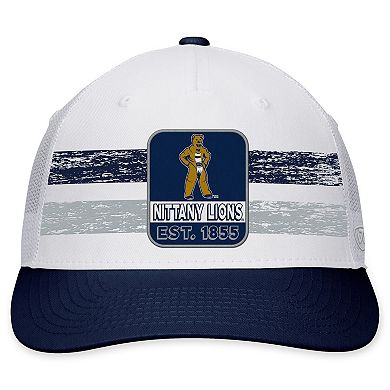 Men's Top of the World White/Navy Penn State Nittany Lions Retro Fade Snapback Hat