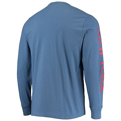 Men's '47 Royal New York Giants Franklin Long Sleeve T-Shirt