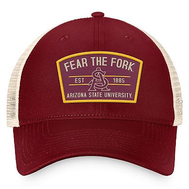 Men's Top of the World Maroon Arizona State Sun Devils Unruly Slouch Trucker Snapback Hat