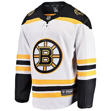 Men's Fanatics Branded White Boston Bruins Breakaway Away Jersey