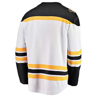 Men's Fanatics Branded White Boston Bruins Breakaway Away Jersey