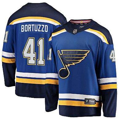 Men's Fanatics Branded Robert Bortuzzo Blue St. Louis Blues Breakaway Player Jersey