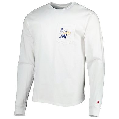 Men's League Collegiate Wear White Notre Dame Fighting Irish Guinness Pocket T-Shirt