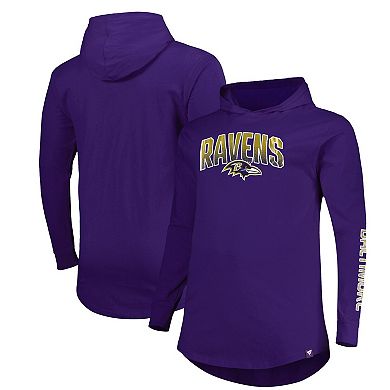 Men's Fanatics Branded Purple Baltimore Ravens Big & Tall Front Runner Pullover Hoodie