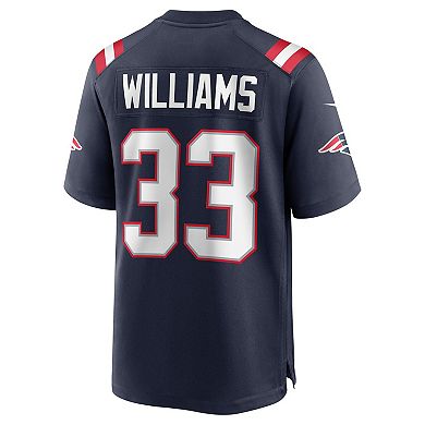 Men's Nike Joejuan Williams Navy New England Patriots Game Jersey