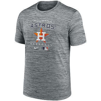 Men's Nike Charcoal Houston Astros Authentic Collection Velocity Practice Performance T-Shirt